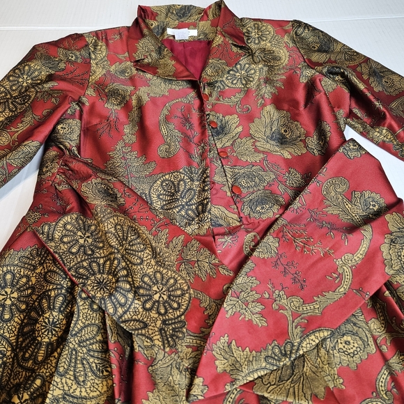 BIGIO COLLECTION Women Paisley Dress Size 14 - Picture 3 of 15